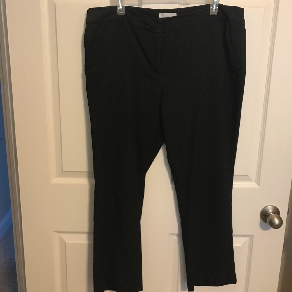 Black ankle slacks